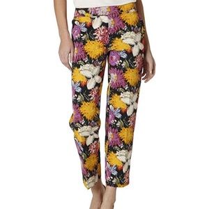 Anthropologie Elevenses Tropica Ankle Crop Pants